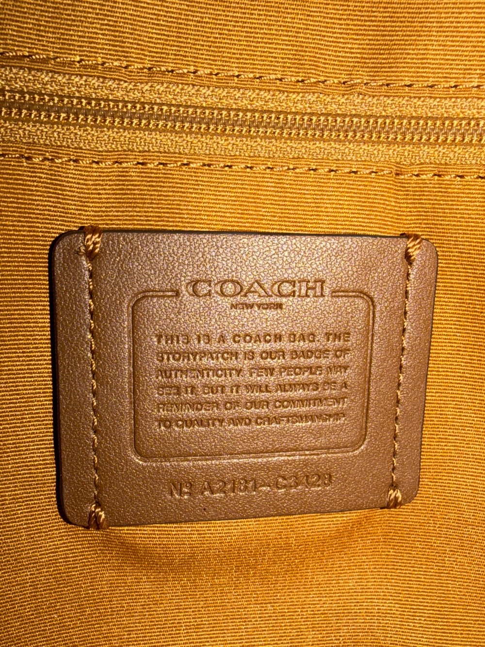 Coach Colorblock Pebble Leather Rowan Satchel in Vanilla Cream - Picture 7 of 10